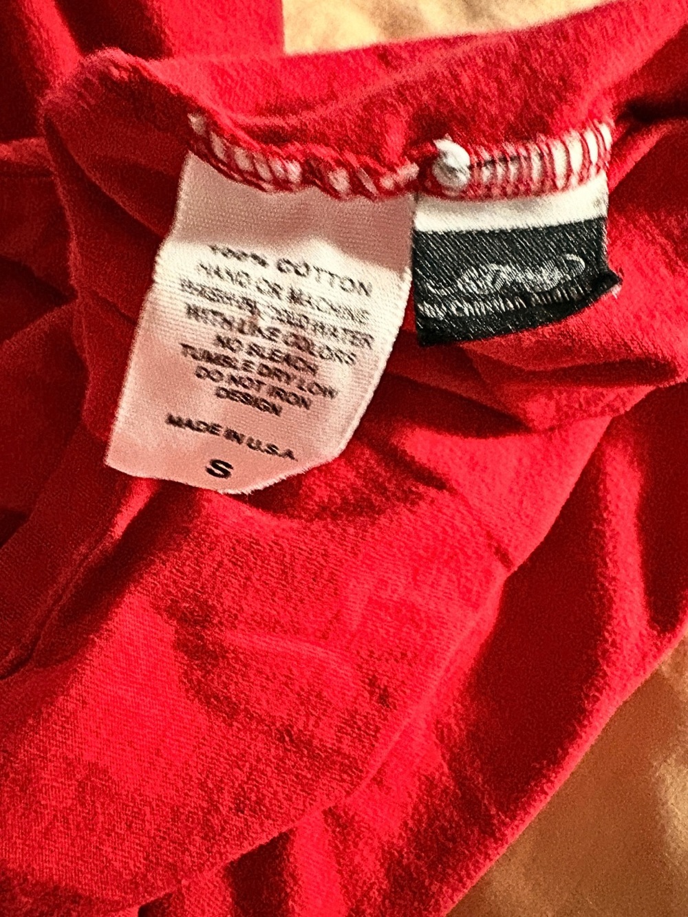ED HARDY Y2K BABY TEE RARE Red Tattoo T Shirt Graphic Christian Audigier SZ S - Picture 4 of 12